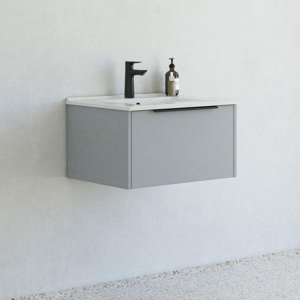 Dansani Mido+ Classic 61 møbelsæt m/Amber vask og 1 skuffe - Mat lyseblå Dansani Mido+ Classic 61 møbelsæt m/Amber vask og 1 skuffe - Mat lyseblå