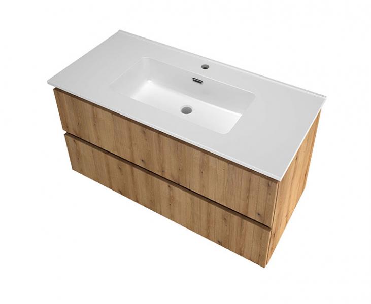 Sanibell Proline 100 m&oslash;bels&aelig;t m/lameller og 2 skuffer - Urban eg