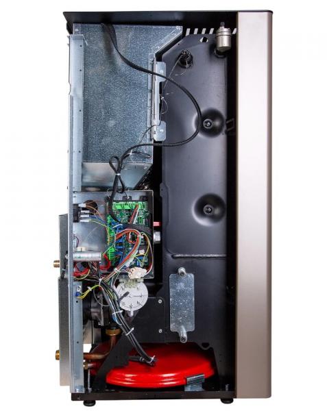 Langå Luisa træpilleovn - Sort - Til vand og varme Langå Luisa træpilleovn - Sort - Til vand og varme