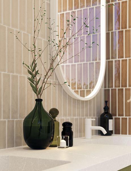 Dansani Moon spejl 105*60 m/lys og lysstyring - B&oslash;rstet messing