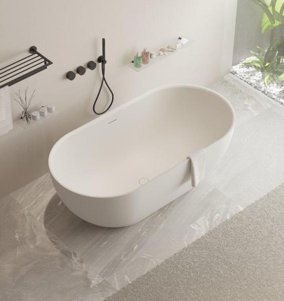 Ideavit Solidera fritstående badekar 1500 x 530 mm - Mat hvid Ideavit Solidera fritstående badekar 1500 x 530 mm - Mat hvid