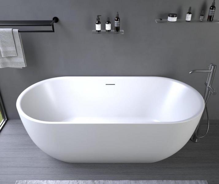 Ideavit Thalia fritst&aring;ende badekar 1700 x 600 mm - Mat hvid