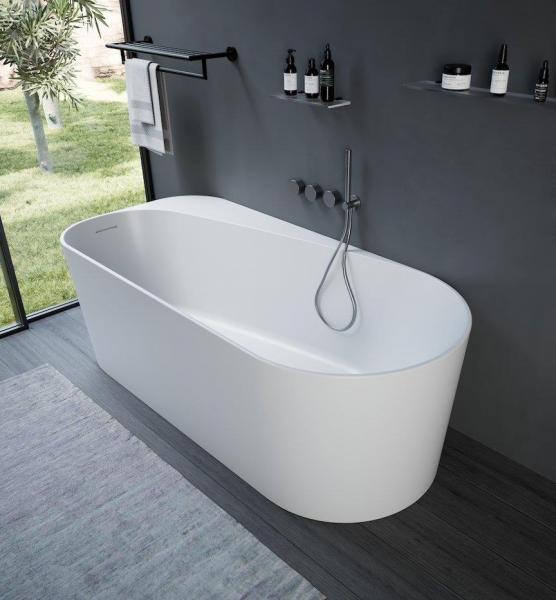 Ideavit Viva fritst&aring;ende badekar 1700 x 800 mm - Mat hvid