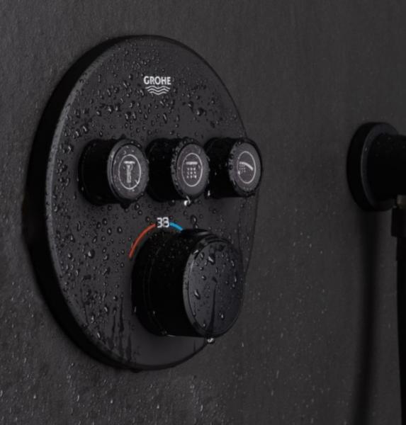 Grohe SmartControl 310 komplet brusesystem til indbygning - Mat sort Grohe SmartControl 310 komplet brusesystem til indbygning - Mat sort