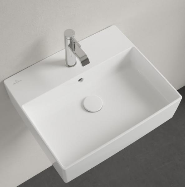 V&B Memento 2.0 50 fritst&aring;ende bowlevask - 1/3 hanehuller - Med overl&oslash;b