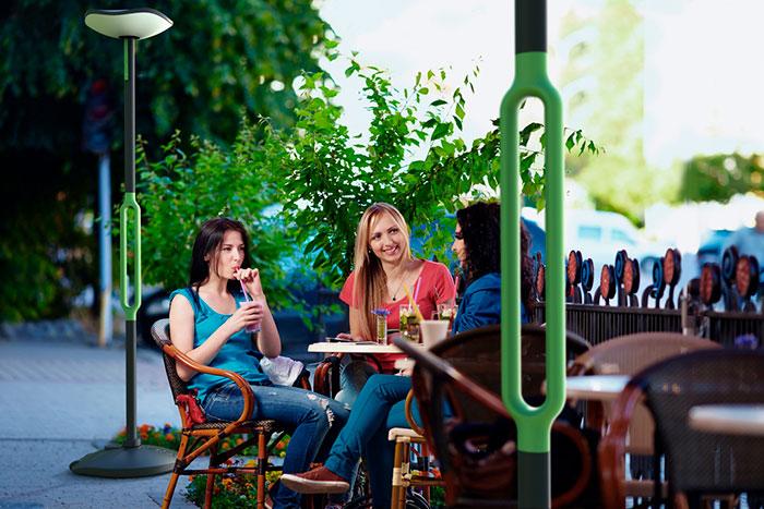 Lutec Poppy udend&oslash;rslampe m/solceller og h&oslash;jtaler