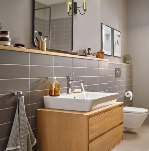 Hansgrohe Rebris E 110 h&aring;ndvaskarmatur m/bundventil - Krom