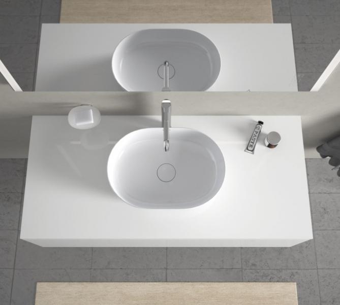 Duravit Luv 60 fritstående bowlevask - Uden hanehul - Wondergliss Duravit Luv 60 fritstående bowlevask - Uden hanehul - Wondergliss