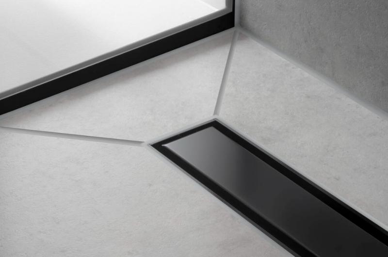 Hansgrohe RainDrain Match Kappes&aelig;t - 80 cm - Mat sort