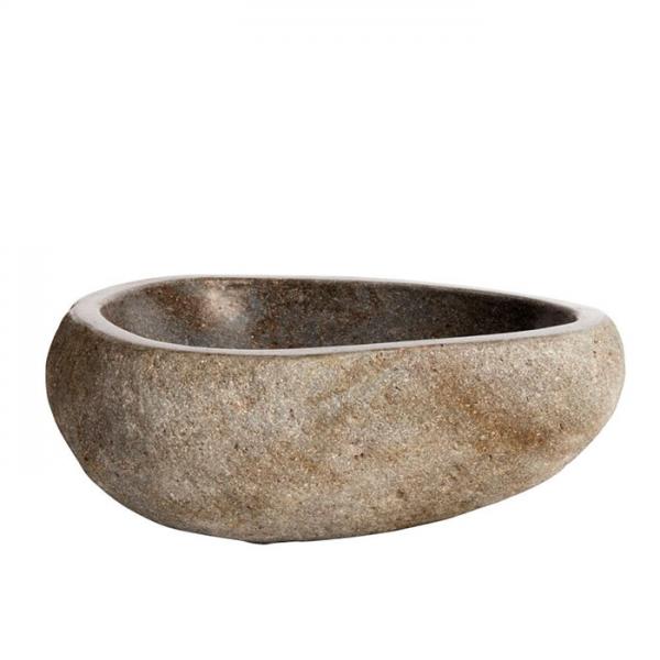 Cass&oslash;e Rustico 40 unik fritst&aring;ende bowlevask i natursten