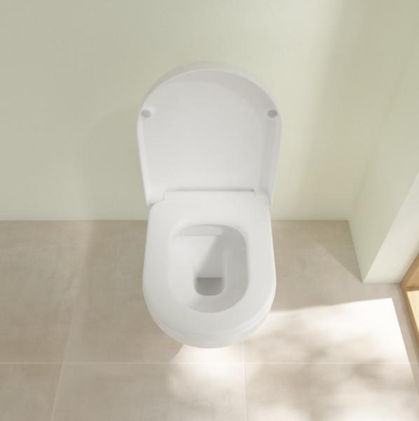 Villeroy & Boch ViCare Rimless v&aelig;gh&aelig;ngt toilet - Hvid
