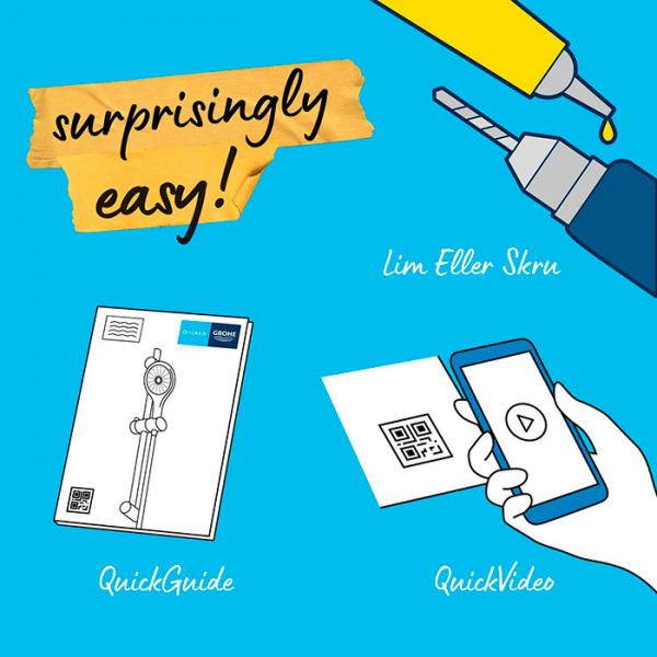 Grohe Vitalio Start 110 bruses&aelig;t 2 sprays